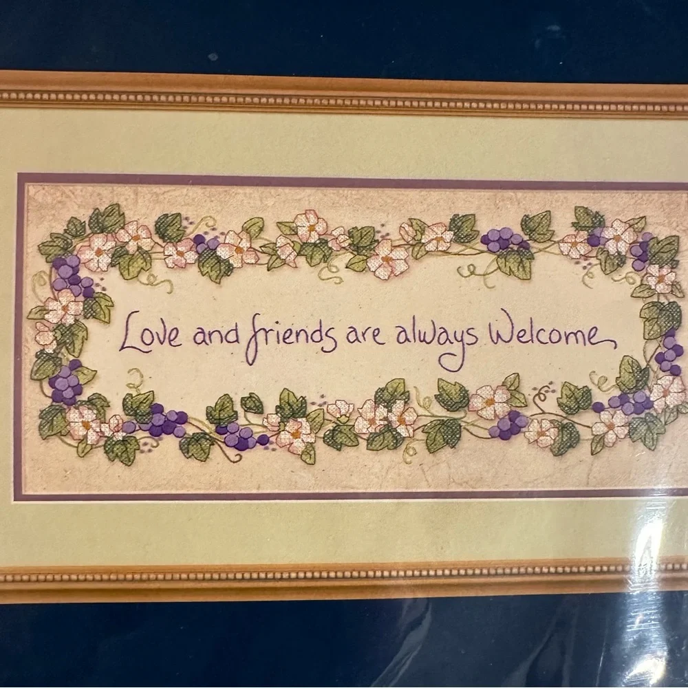 Vintage Sunset 2003 Love And Friends Welcome Cross Stitch Kit Craft Sewing Hobby - Picture 3 of 7